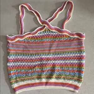 Altar'd State Multicolor Knit Tank Top